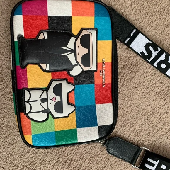 Karl Lagerfeld Colorful Graphic Crossbody Bag - Picture 6 of 11